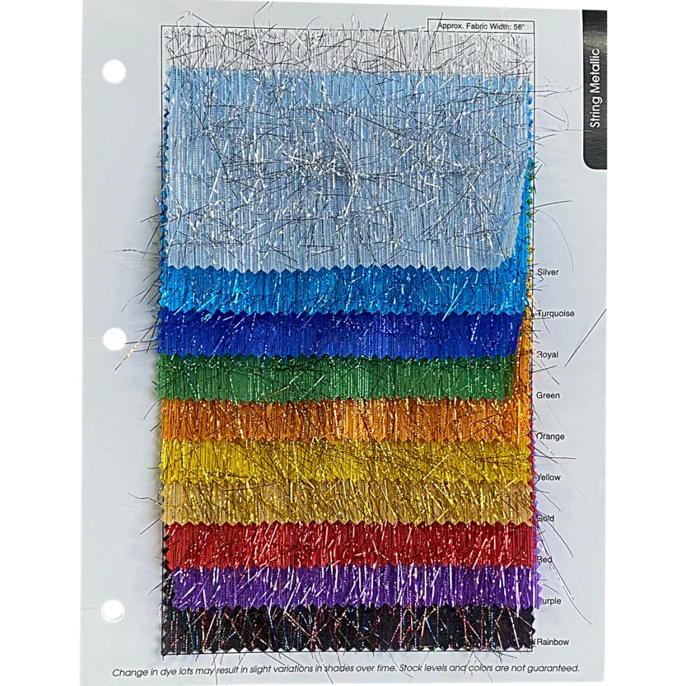 String Metallic Table Linen in Turquoise