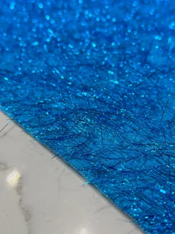 String Metallic Table Linen in Turquoise