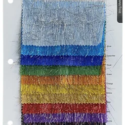 String Metallic Table Linen in Rainbow