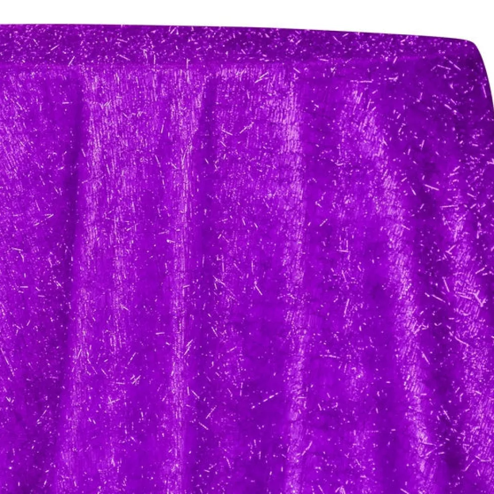 String Metallic Table Linen in Purple