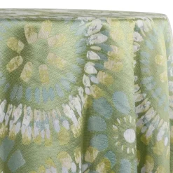 Sundaze Jacquard (Reversible) Table Linen in Turquoise and Yellow