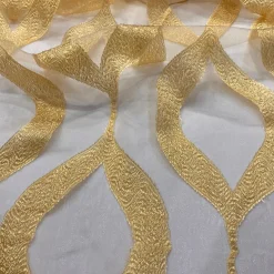 Tabriz Organza Table Linen in Gold