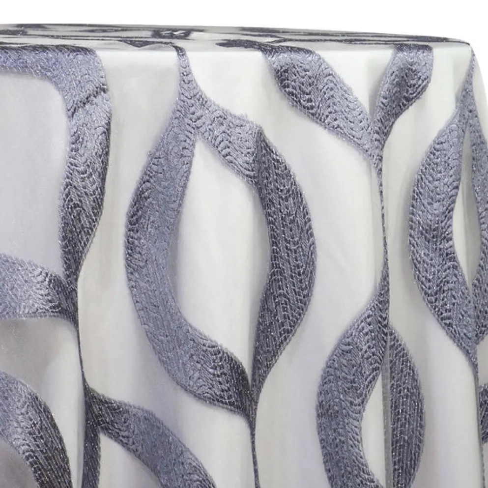Tabriz Organza Table Linen in Silver