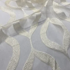 Tabriz Organza Table Linen in Ivory