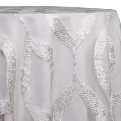 Tabriz Organza Table Linen in White