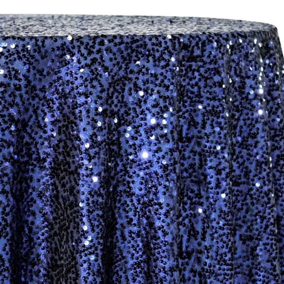 Taffeta Sequins Table Linen in Navy