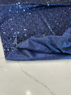 Taffeta Sequins Table Linen in Navy