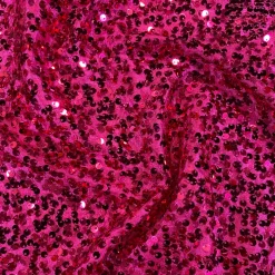 Taffeta Sequins Table Linen in Fuchsia