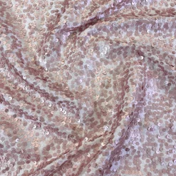 Taffeta Sequins Table Linen in Blush Matte
