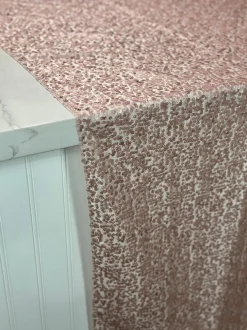 Taffeta Sequins Table Linen in Blush Matte