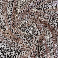 Taffeta Sequins Table Linen in Blush Shiny