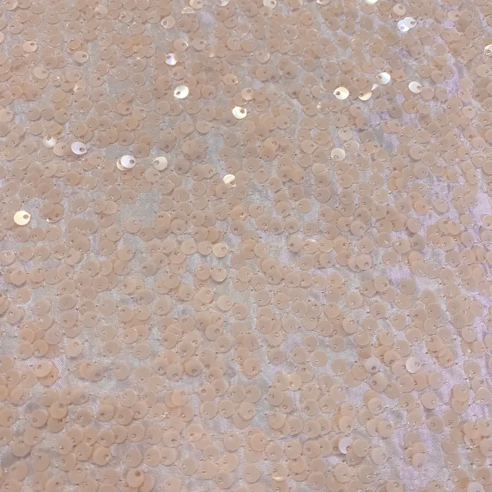 Taffeta Sequins Table Linen in Blush Transparent