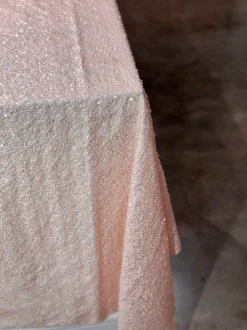 Taffeta Sequins Table Linen in Blush Transparent