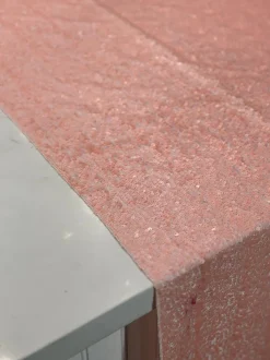Taffeta Sequins Table Linen in Dusty Rose