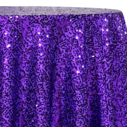 Taffeta Sequins Table Linen in Purple