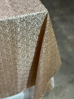 Taffeta Sequins Table Linen in Champagne