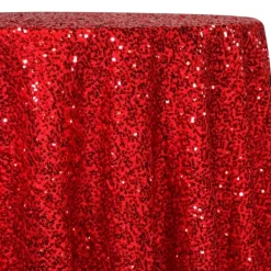 Taffeta Sequins Table Linen in Red