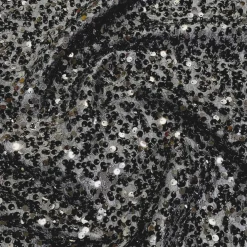 Taffeta Sequins Table Runner in Charcoal