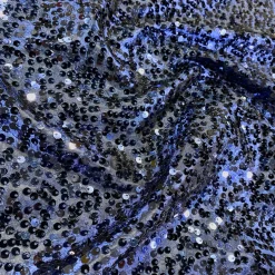Taffeta Sequins Table Runner in Navy