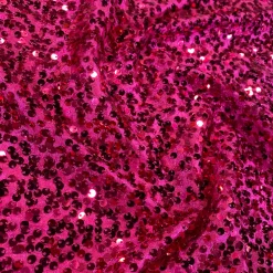 Taffeta Sequins Table Runner in Fuchsia