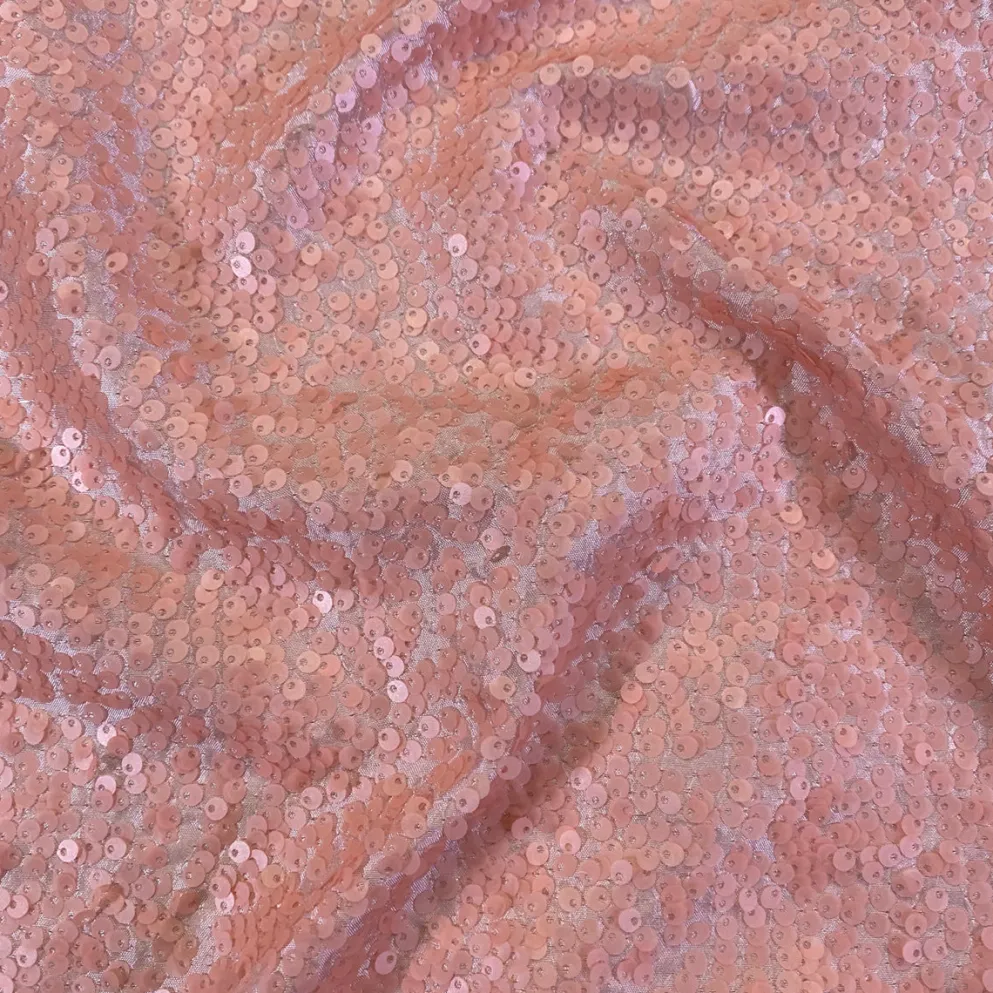 Taffeta Sequins (w/ Poly Lining) Table Napkin in Dusty Rose