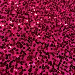 Taffeta Sequins (w/ Poly Lining) Table Napkin in Fuchsia