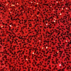 Taffeta Sequins (w/ Poly Lining) Table Napkin in Red