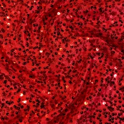 Taffeta Sequins (w/ Poly Lining) Table Napkin in Red