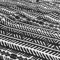 Topaz (Poly Print) Table Linen in Black / White