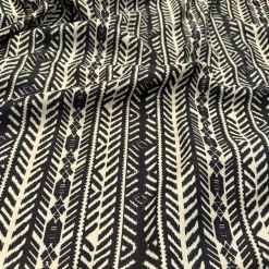 Topaz (Poly Print) Table Napkin in Black / Taupe