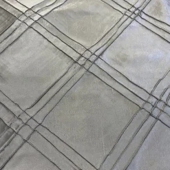 Triple Pleat Pintuck Table Linen in Silver