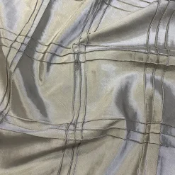 Triple Pleat Pintuck Table Linen in Silver