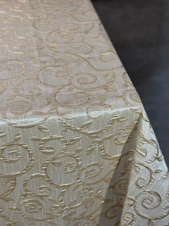 Tuscany Jacquard (Reversible) Table Linen in Ivory