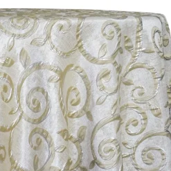Tuscany Jacquard (Reversible) Table Linen in Ivory