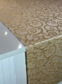 Tuscany Jacquard (Reversible) Table Linen in Ivory