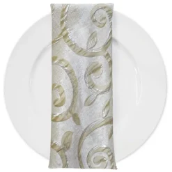 Tuscany Jacquard (Reversible) Table Napkin in Ivory