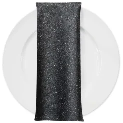 Twinkle Tensil Table Napkin in Black