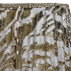 Two-Tone Sequins Table Linen in Champagne and Matte