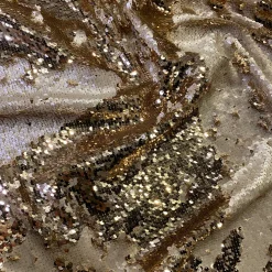Two-Tone Sequins Table Linen in Champagne and Matte