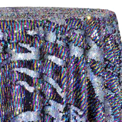 Two-Tone Sequins Table Linen in Rainbow