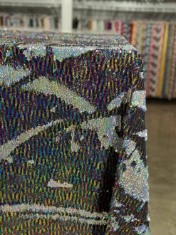 Two-Tone Sequins Table Linen in Rainbow