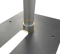 Upright Anti-Dent Support