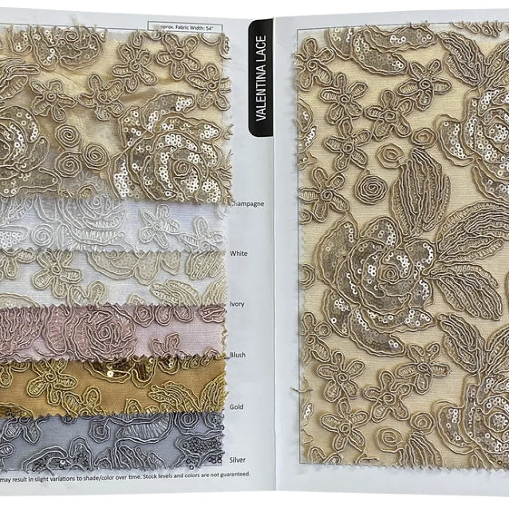 Valentina Lace Table Linen in Silver