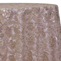Valentina Lace Table Linen in Champagne