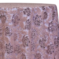 Valentina Lace Table Linen in Blush