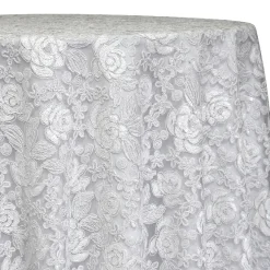 Valentina Lace Table Linen in White