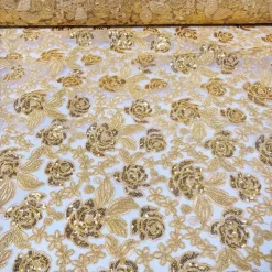Valentina Lace (w/ Poly Lining) Table in Gold