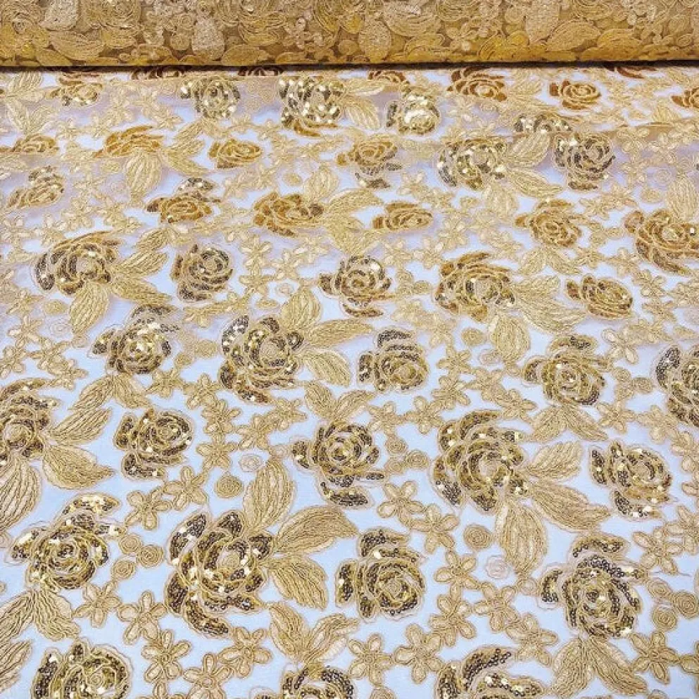 Valentina Lace (w/ Poly Lining) Table in Gold