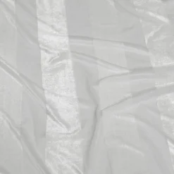 Velvet Stripe Table Linen in White
