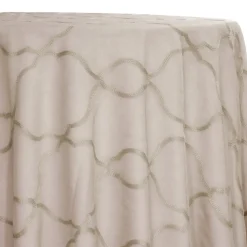 Vertigo Sheer Table Linen in Champagne